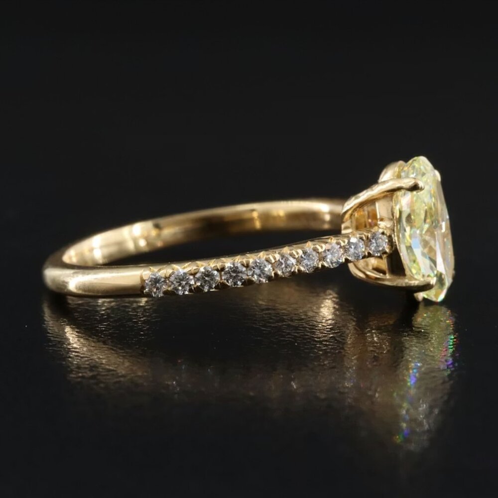 Tiffany & Co. Novo 18K 1.21 CTW IF Fancy Yellow Diamond Engagement Ring - Picture 4 of 12